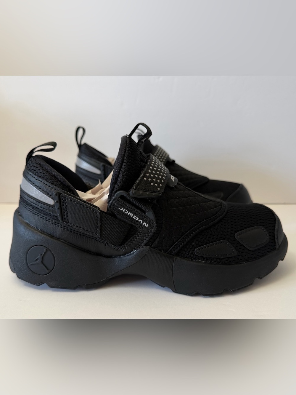 Jordan Women's Black Slip-On Athletic Sneakers